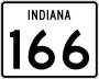 State Road 166 marker