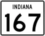 State Road 167 marker