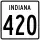 State Road 420 marker