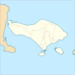 Map showing the location of West Bali National Park