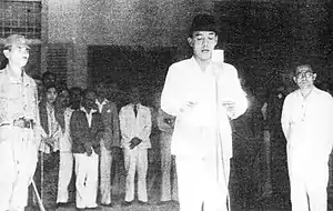 Image 21Sukarno reading Proclamation of Indonesian Independence at Jalan Pegangsaan Timur Number 56. (from Jakarta)