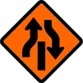 Divided traffic ends (two-way)