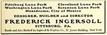 Ingersoll company advertisement soliciting entertainment.