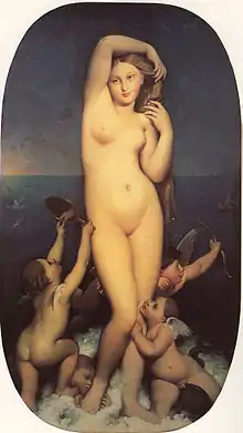 Venus Anadyomene by Jean-Auguste-Dominique Ingres, completed in 1848