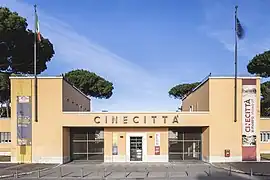 Image 18Entrance to Cinecittà in Rome, the largest film studio in Europe (from Culture of Italy)