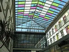 Shopping arcade that is part of the town hall complex completed in 2002.