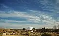 View of the Integratron and the surrounding landscape, winter 2018