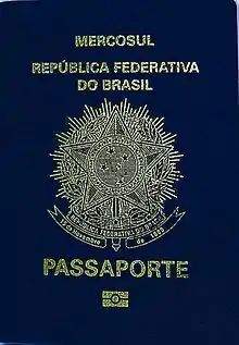 First biometric model Brazilian passport, issued from 2010 until 2015.