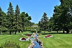 The International Peace Gardens at the Canada-United States border in the RM of Boissevain-Morton