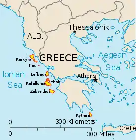 Image 60Main Ionian Islands (from List of islands of Greece)