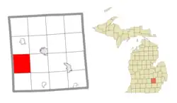 Location within Livingston County