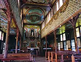 Inside Saint Joseph's Church decorated by Pierre Huguet, a convict