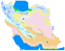 Iran climate map