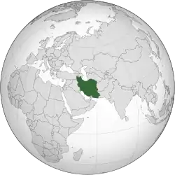 Country marked in green