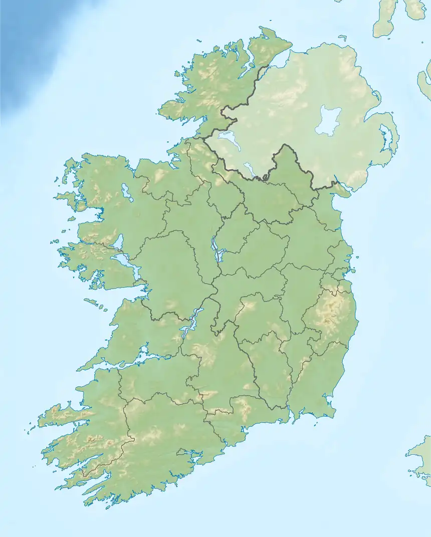 Map showing the location of Knocksink Wood