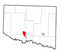 Location within Iron County