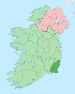 Location in Ireland