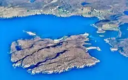 Isle Ristol from the air