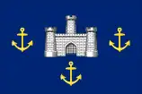 Flag of the Isle of Wight, UK (Carisbrooke Castle)