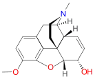 Chemical structure of isocodeine.