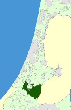 Location of Lakhish Regional Councilمجلس إقليمي لاخيش