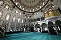 Interior of the mosque, looking towards the entrance