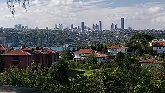 Image 20A view of Levent from Kanlıca across the Bosporus (from Geography of Turkey)