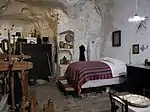 Interior of a cave house