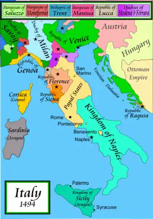 Italy in 1494