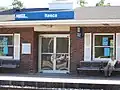 The north side of the Itasca Metra station as viewed from across Orchard Street