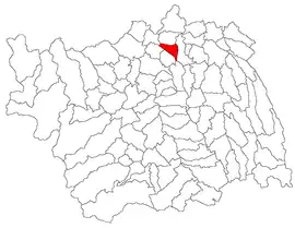 Location in Bacău County