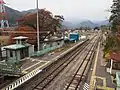 Iwashima Station platforms in November 2015