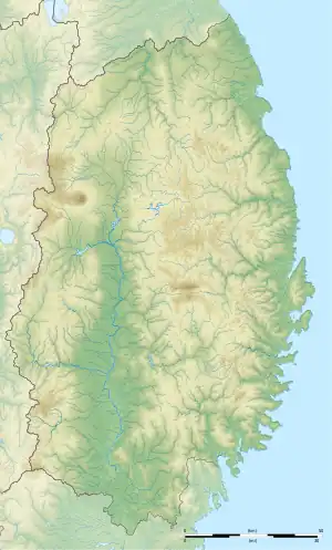 Map showing the location of Ryūsendō