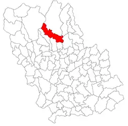 Location in Prahova County