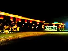 Izzatnagar railway station at night