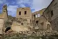 ruined houses in Çavuşin