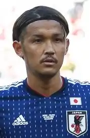 Takashi Usami in Japan national team jersey