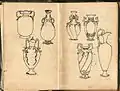 Vases from the Strasbourg sketchbook of 1894.