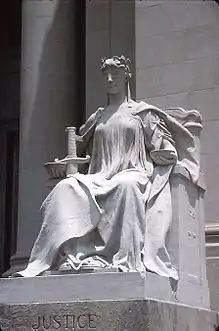 Lady Justice at the Shelby County Courthouse in Memphis, Tennessee