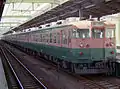 165 series EMU on a Tōkai express service in 1986