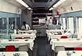 Interior of SaShi 481-40 restaurant car in 1985