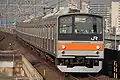 205 series EMU belonging to the Musashino Line on connecting services on the Keiyō Line, January 2010. This set is now operated in Indonesia.