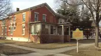 The early childhood home of J. Sterling Morton, located at 85 East Fifth Street