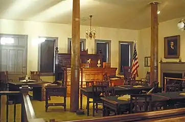 Photograph of an American courtroom