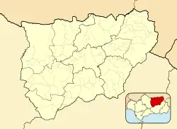 Cárcheles is located in Province of Jaén (Spain)