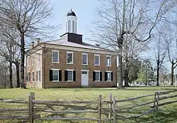 Jacinto Courthouse.  Photo by Jack Boucher, 1975.