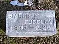 Gravestone of Jacob J. Pugsley at Hillsboro Cemetery in Hillsboro, Ohio.