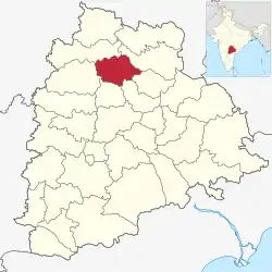 Location in Telangana