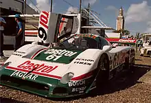 Front-quarter view of the IMSA GTP Jaguar XJR-9