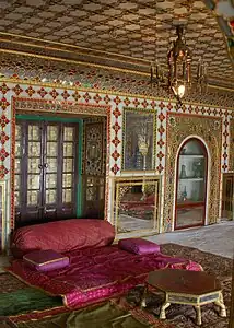 Bed in the City Palace, Jaipur